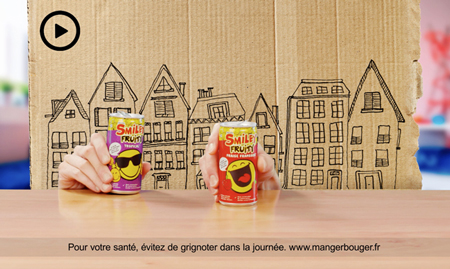Agence LMWR - Be Work And Roll - Smiley Fruity lance la boisson qui fait ... ah ah ah ah !!!