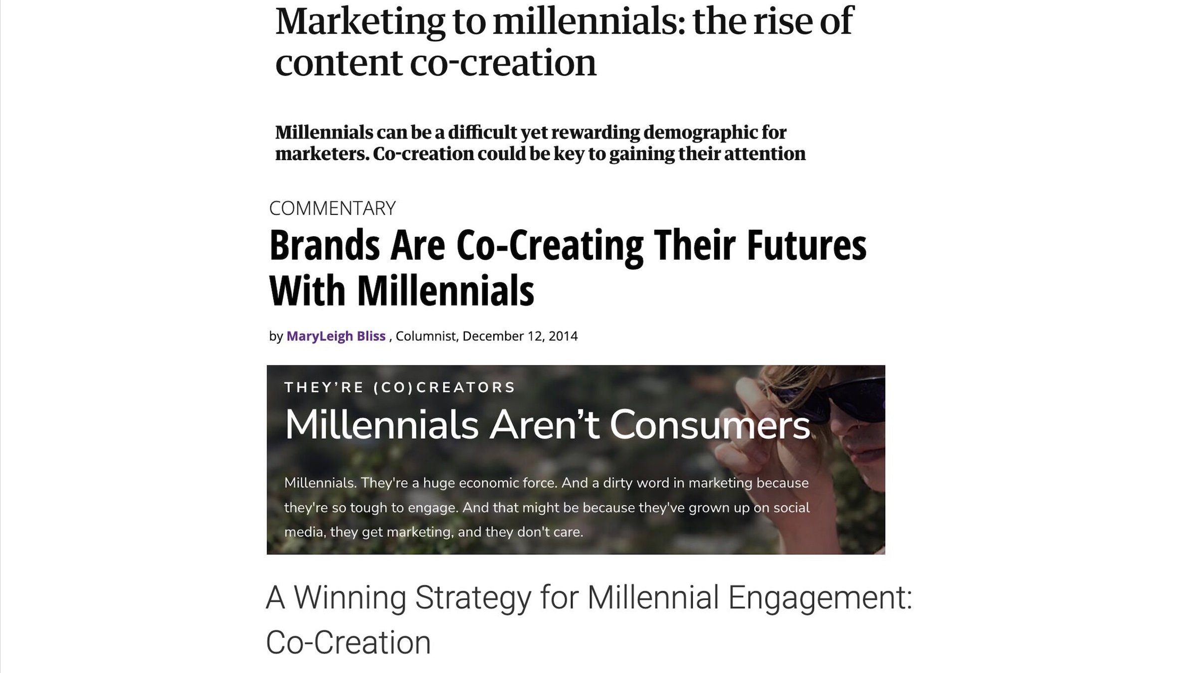 Marketing to millennials 