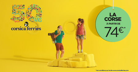 Agence LMWR - Be Work And Roll - Embarquez toutes vos envies avec la nouvelle pub des 50 ans Corsica Ferries !