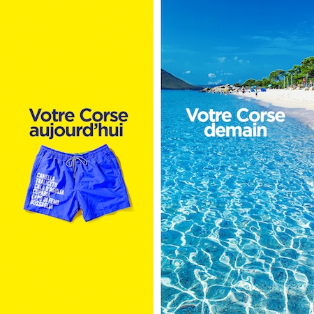 Campagne Covid-19 Corsica Ferries baignade